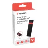 Verbatim Caixa para SSD M.2 NVMe Kit, Caixa para SSD, M.2, PCI Express, 10 Gbit/s, Conectividade USB, Preto, Vermelho