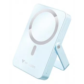 Verbatim Charge 'n' Go Powerbank Magnética Sem Fios com Suporte – 10000 mAh Azul