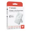 Verbatim Charge 'n' Go Powerbank Magnética Sem Fios com Suporte – 10000 mAh Azul