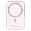 Verbatim Charge 'n' Go Powerbank Magnética Sem Fios com Suporte – 10000 mAh Rosa