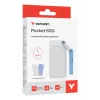 Verbatim Pocket SSD USB 3.2 Gen 2 1 TB Branco/Azul-claro com Duas Capas de Borracha