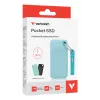 Verbatim Pocket SSD USB 3.2 Gen 2 1 TB Polar Blue com Duas Capas de Borracha