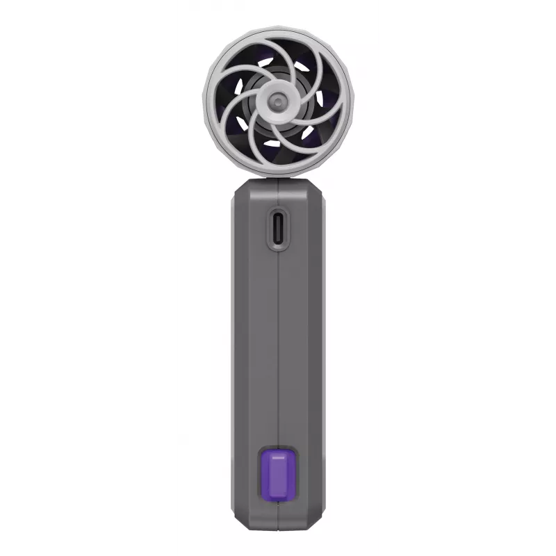 Verbatim Cool’n’Go AirJet ventoinha de mão cinzento/lilás, cinzento, lilás, ventoinha de mão, 1 unid., 6 W, iões de lítio (Li-Ion), 3,7 V