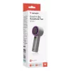Verbatim Cool’n’Go IceTouch ventoinha de mão cinzento/lilás, cinzento, lilás, 1 ventoinha(s), ventoinha de mão, 1 unid., 8 W, iões de lítio (Li-Ion)