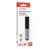 Verbatim Agenda apresentador sem fios com ponteiro laser vermelho, RF, USB, 100 m, preto, prateado