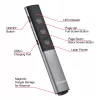 Verbatim Agenda apresentador sem fios com ponteiro laser vermelho, RF, USB, 100 m, preto, prateado