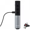Verbatim Agenda apresentador sem fios com ponteiro laser vermelho, RF, USB, 100 m, preto, prateado