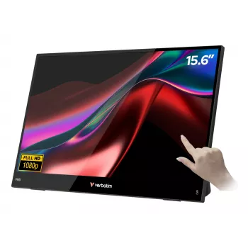 Monitor portátil Verbatim 15,6 polegadas FHD Touch LCD 1920 x 1080