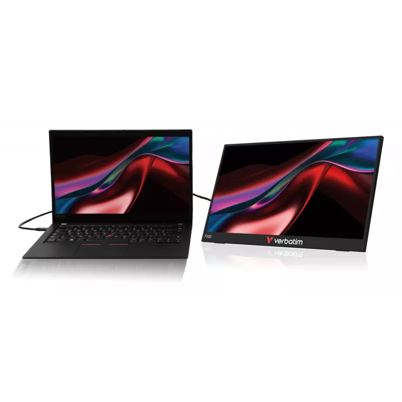 Monitor portátil Verbatim 15,6 polegadas FHD Touch LCD 1920 x 1080