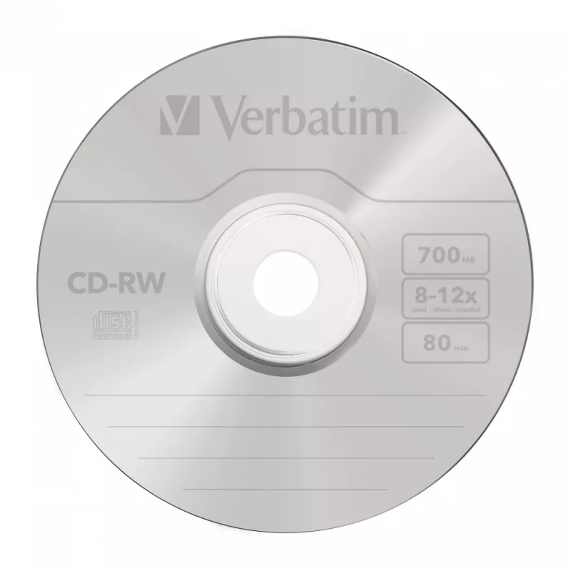 Verbatim CD-RW 12x 700 MB 10 unid.
