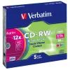 Verbatim CD-RW Colour 12x 700 MB 5 unid.
