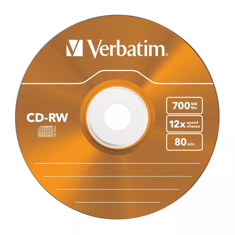 Verbatim CD-RW Colour 12x 700 MB 5 unid.
