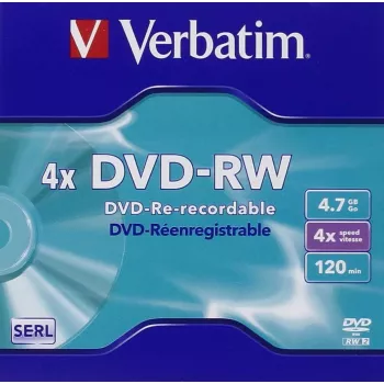 Verbatim DVD-RW 4,7 GB 4x, Jewel Case, 5 pcs. (43285)