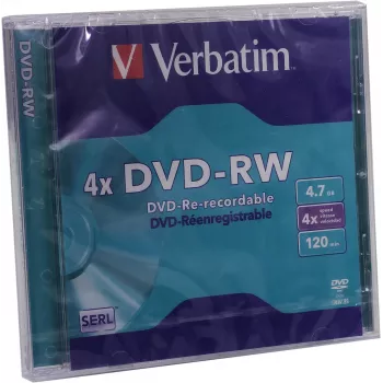 Verbatim DVD-RW 4,7 GB 4x, Jewel Case, 5 pcs. (43285)