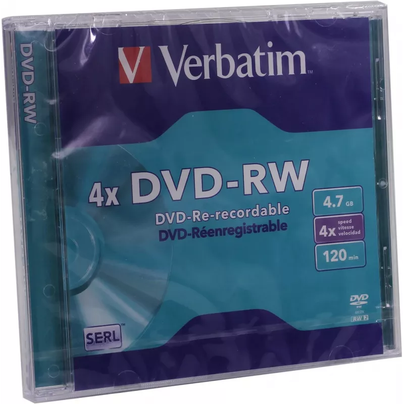 Verbatim DVD-RW 4,7 GB 4x, Jewel Case, 5 pcs. (43285)