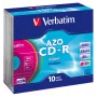 Verbatim CD-R AZO Colours 700 MB 48x 10 unid.