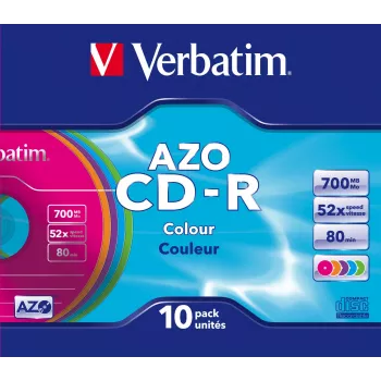 Verbatim CD-R AZO Colours 700 MB 48x 10 unid.