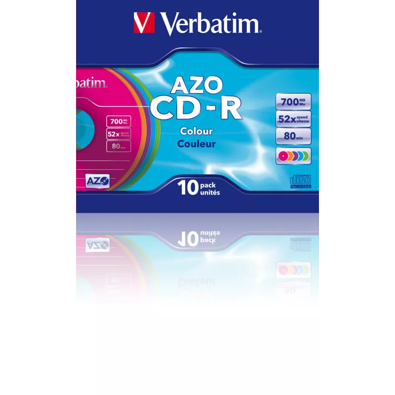 Verbatim CD-R AZO Colours 700 MB 48x 10 unid.