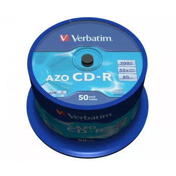 Verbatim CD-R AZO Crystal 700 MB 52x 50 unid.