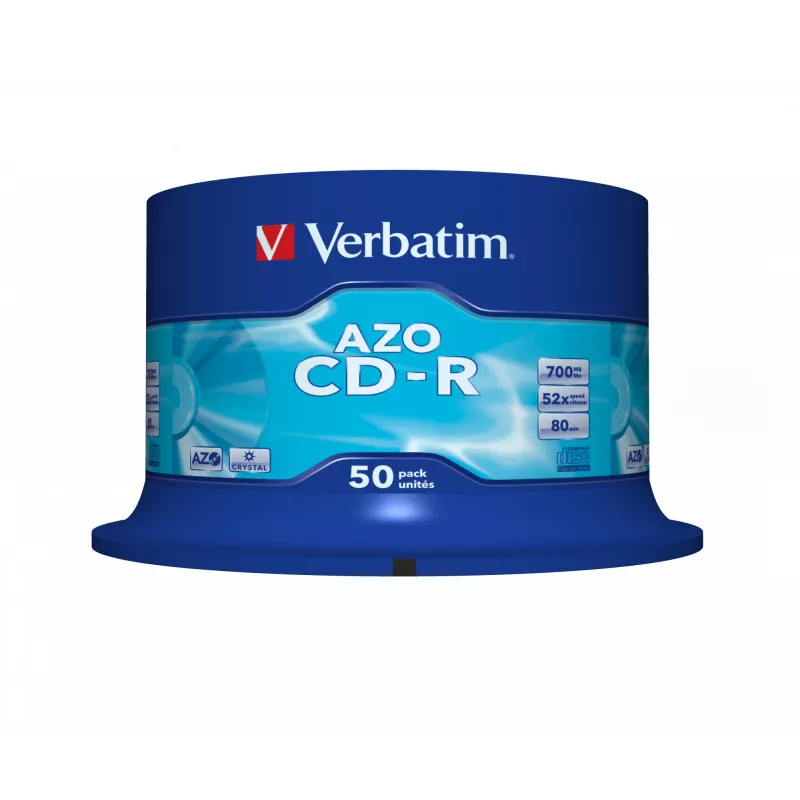 Verbatim CD-R AZO Crystal 700 MB 52x 50 unid.