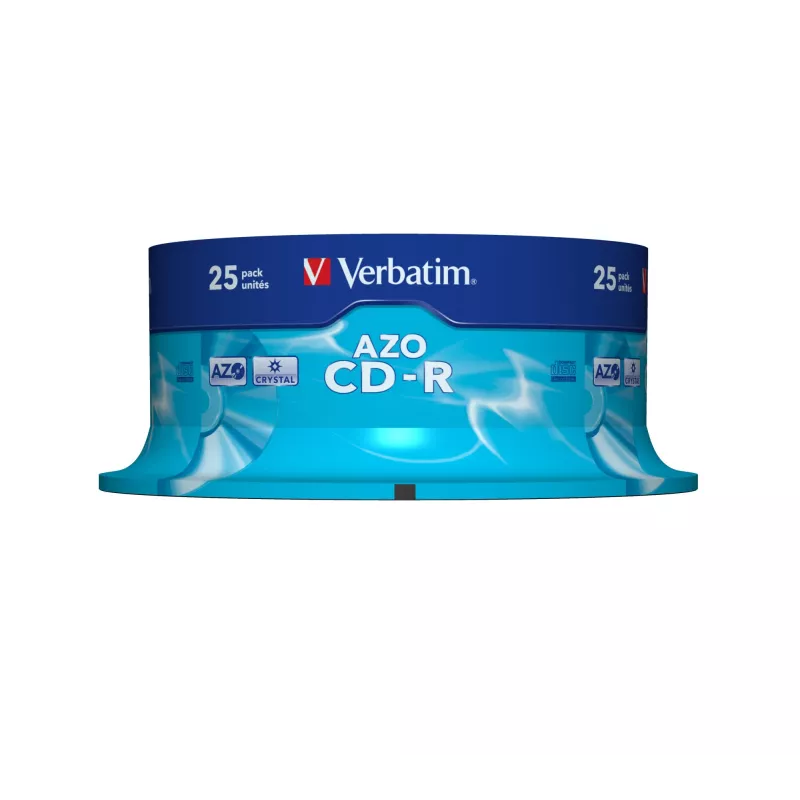 Verbatim CD-R AZO Crystal 700 MB 52x 25 unid.