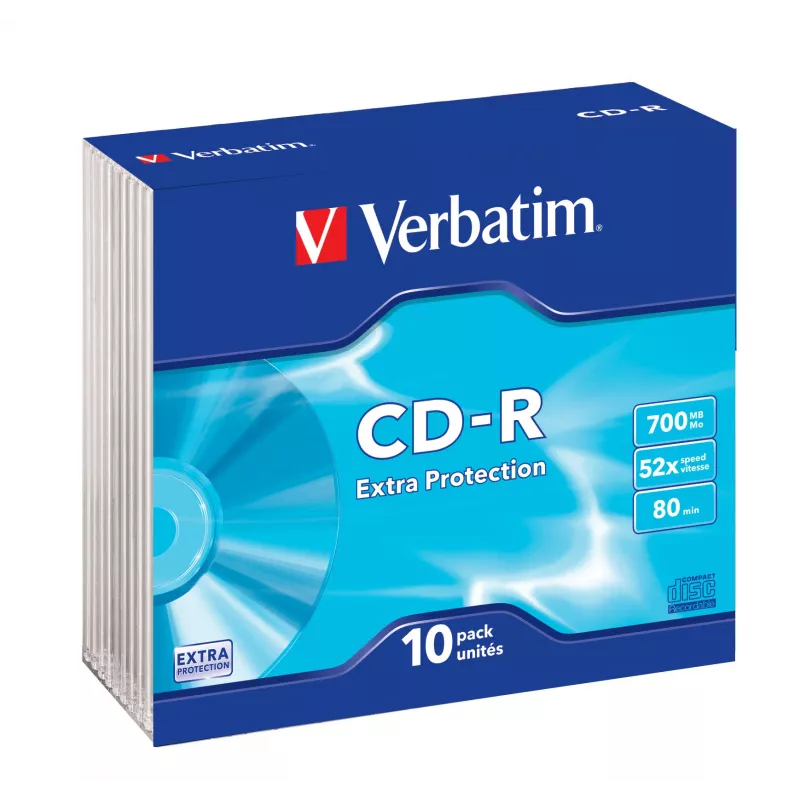 Verbatim CD-R Extra Protection 700 MB 52x 10 unid.