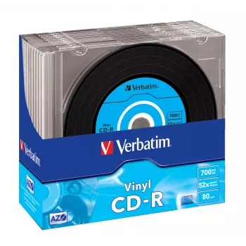 Verbatim CD-R AZO Data Vinyl 700 MB 52x 10 unid.