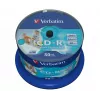 Verbatim CD-R AZO Wide Inkjet Printable no ID 700 MB 52x 50 unid.