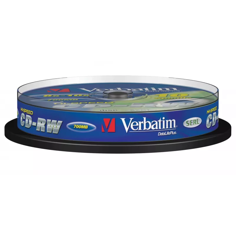 Verbatim CD-RW 12x 700 MB 10 unid.