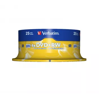 Verbatim DVD+RW Matt Silver 4,7 GB 25 unid.