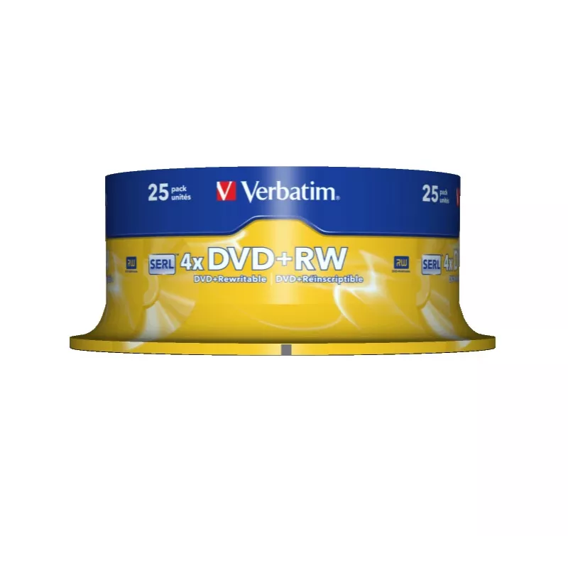 Verbatim DVD+RW Matt Silver 4,7 GB 25 unid.