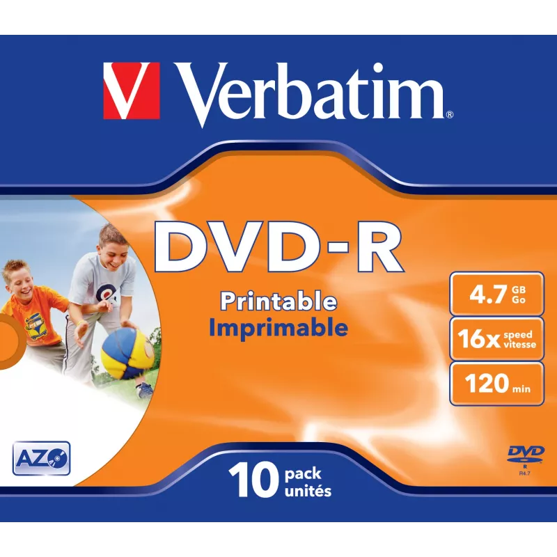 Verbatim 43521 DVD não imprimível 4,7 GB DVD-R 10 unid.