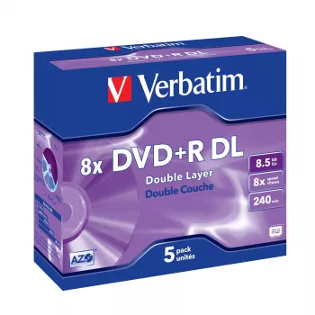 DVD+R DL Verbatim VB-DPD55JC 8,5 GB 5 unid.
