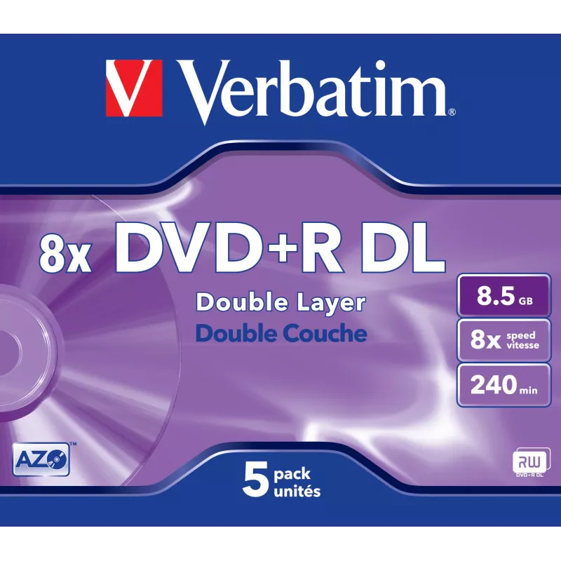 DVD+R DL Verbatim VB-DPD55JC 8,5 GB 5 unid.