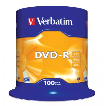 Verbatim DVD-R Matt Silver 4,7 GB 100 unid.