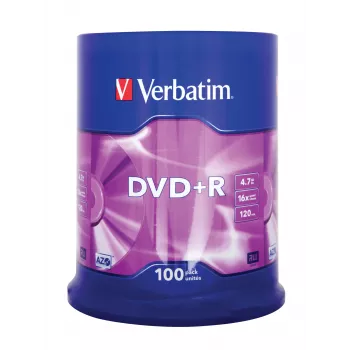 Verbatim DVD+R Matt Silver 4,7 GB 100 unid.