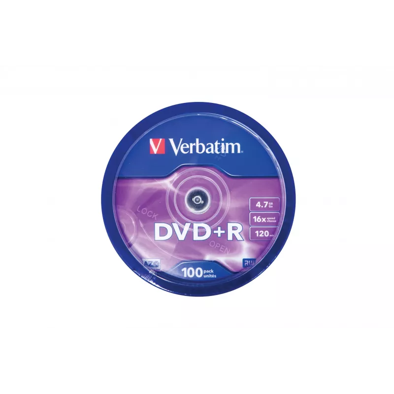 Verbatim DVD+R Matt Silver 4,7 GB 100 unid.