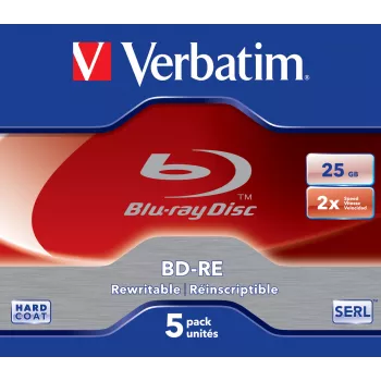 Verbatim 43615 disco Blu-Ray virgem BD-RE 25 GB 5 unid.