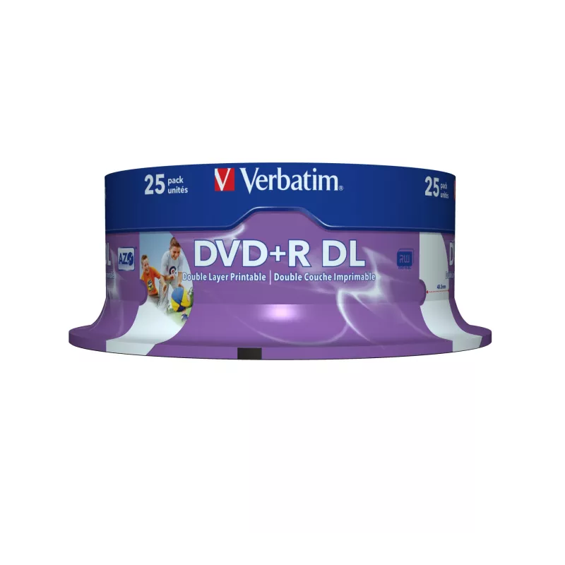 Verbatim 43667 DVD virgem 8,5 GB DVD+R DL 25 unid.