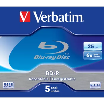 Verbatim 43715 disco Blu-Ray BD-R 25 GB não gravado 5 unid.