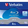 Verbatim 43715 disco Blu-Ray BD-R 25 GB não gravado 5 unid.