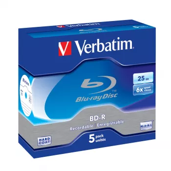 Verbatim 43715 disco Blu-Ray BD-R 25 GB não gravado 5 unid.