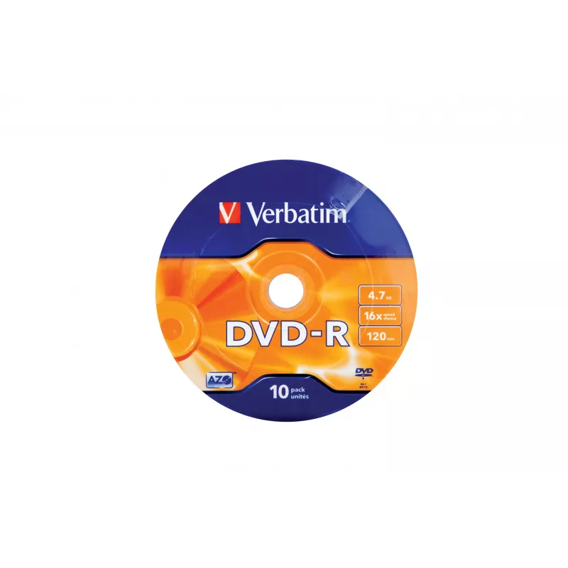 Verbatim DVD-R prateado mate 16x 4,7 GB 10 unid.