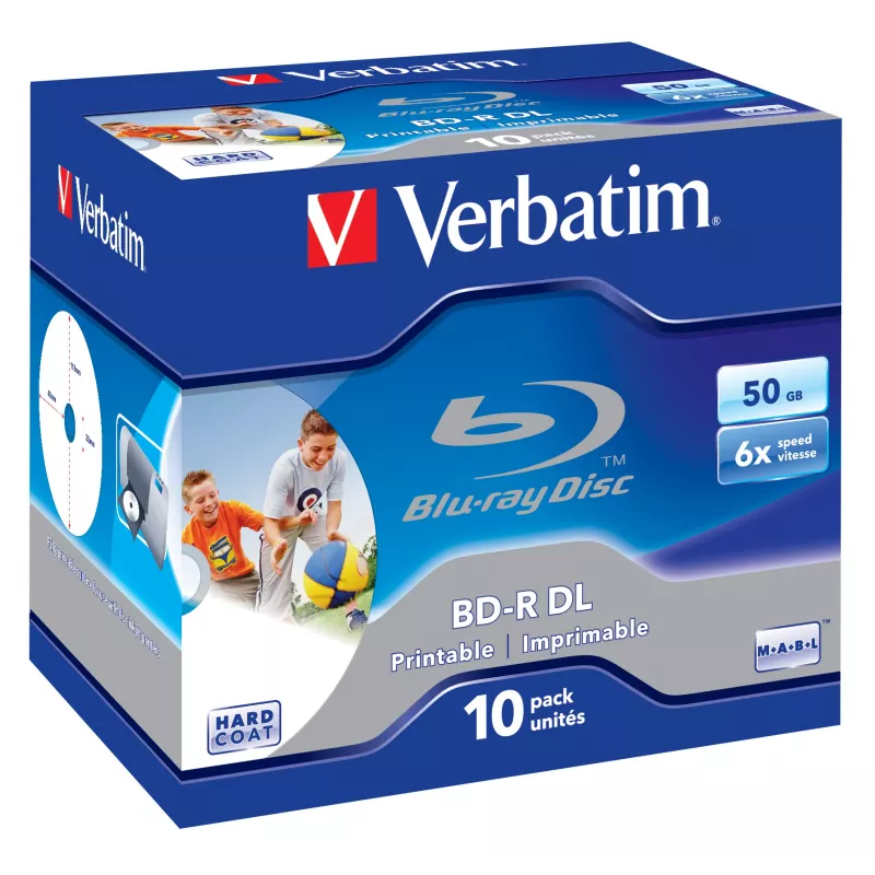 Verbatim 43736 discos BD-R 50 GB 10 unid.