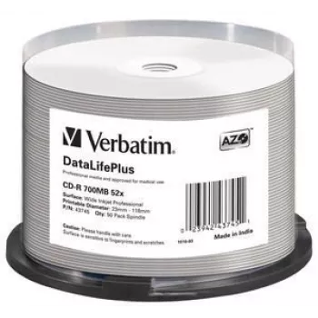 Verbatim CD-R 52x DataLifePlus 700 MB 50 unid.
