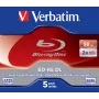 Verbatim BD-RE DL 50GB 2 x pack de 5 caixa Jewel Case 5 unid.