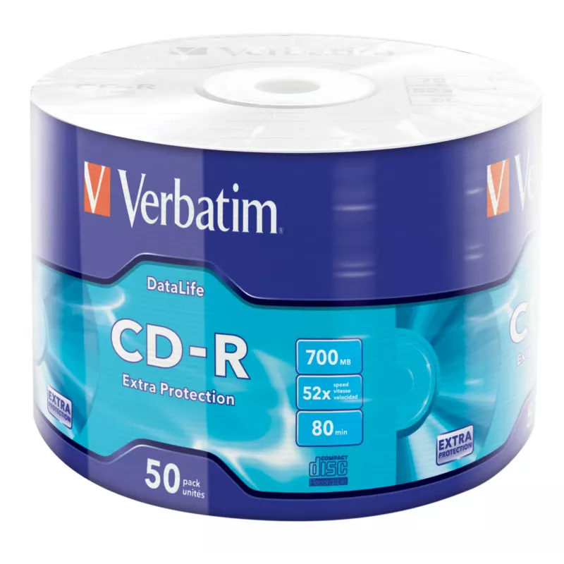 Verbatim CD-R Extra Protection 700 MB 52x 50 unid.