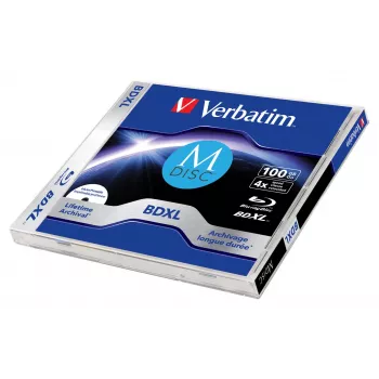 Verbatim MDISC Lifetime archival BDXL 100GB - disco individual, 100 GB, BDXL, Jewelcase, 1 unid.