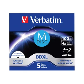 Verbatim M-Disc BD-R XL 100 GB 4x, Jewel Case, 5 pcs. (43834)