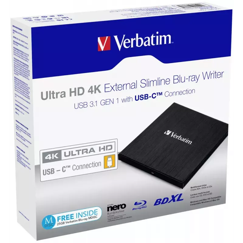 Verbatim 43888 unidade ótica Blu-Ray DVD Combo preta